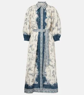 Al√É¬©mais Casa printed shirt midi dress