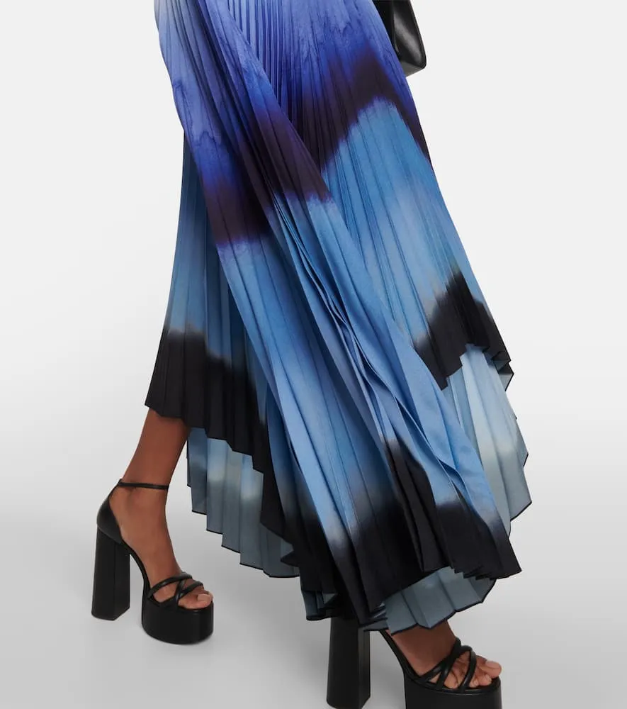 Altuzarra Printed pleated maxi dress