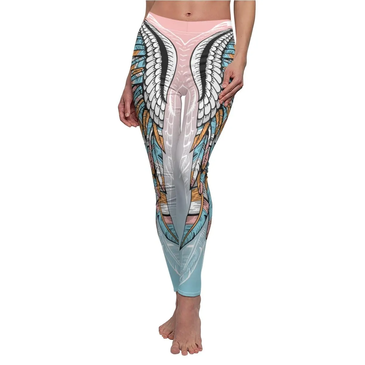 Boho Tribal Wing Yoga Pants