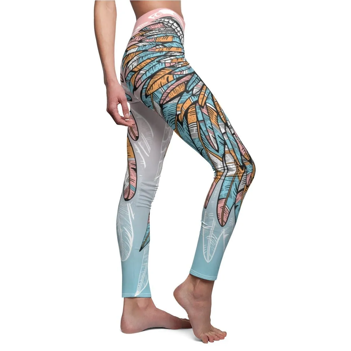 Boho Tribal Wing Yoga Pants