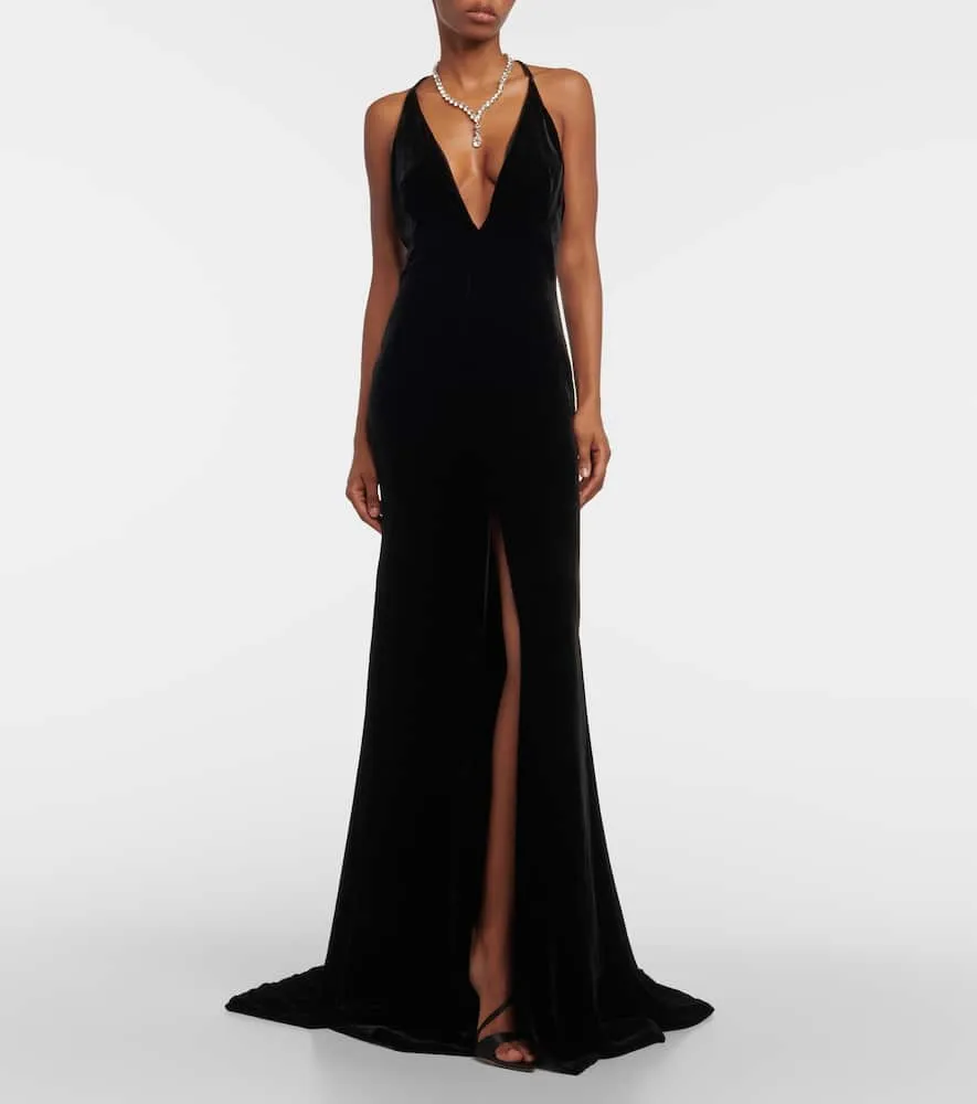 Costarellos Velvet gown