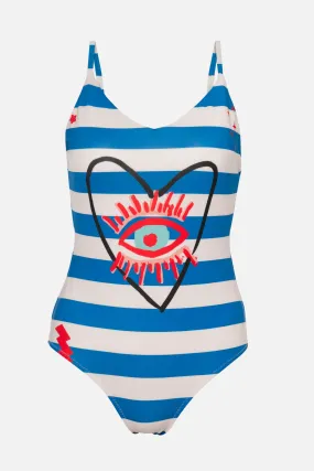 Evil Eye Love | V-Shape Swimsuit