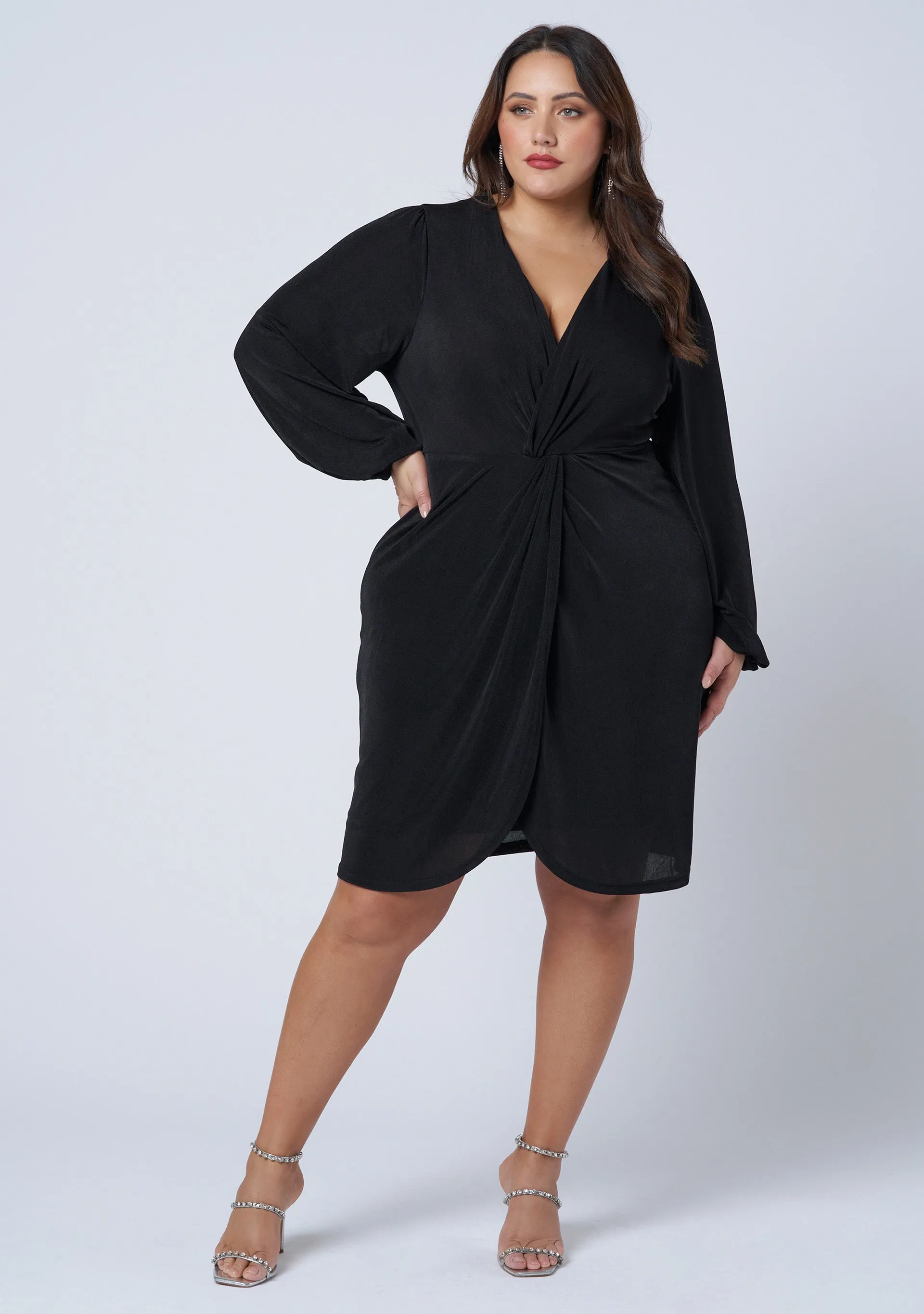 Goddess Twist Front Dress