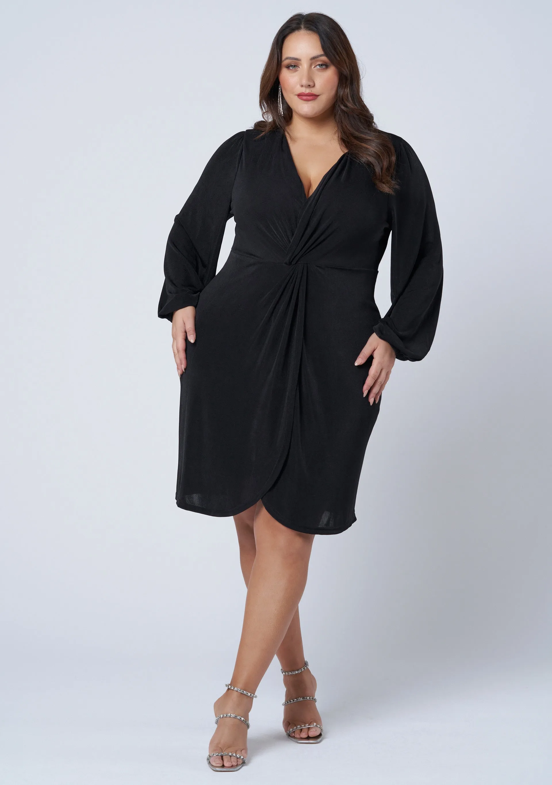 Goddess Twist Front Dress
