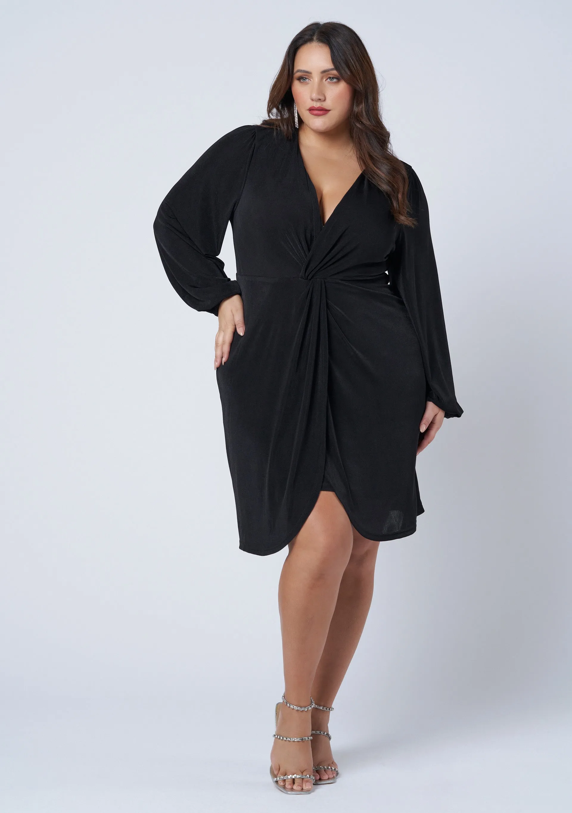 Goddess Twist Front Dress