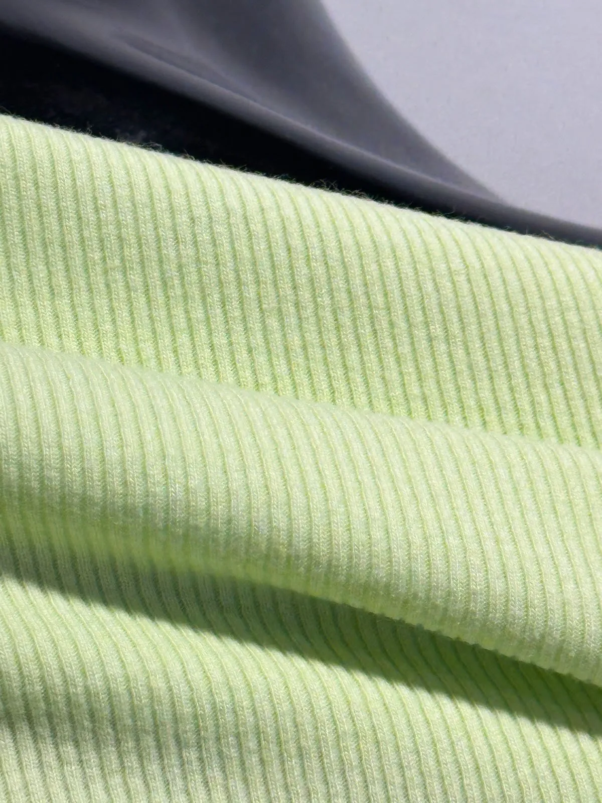 Lime Ice Sweatshirt Fleece and Ribbed Jersey
