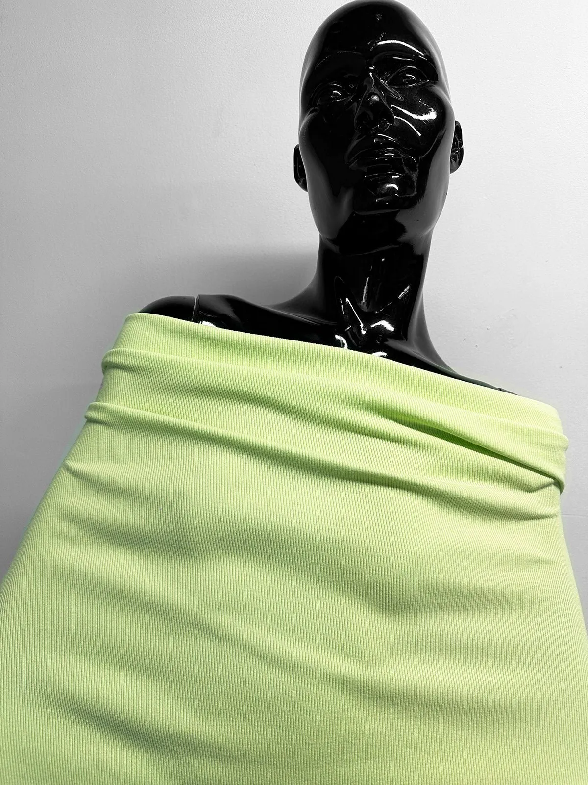 Lime Ice Sweatshirt Fleece and Ribbed Jersey