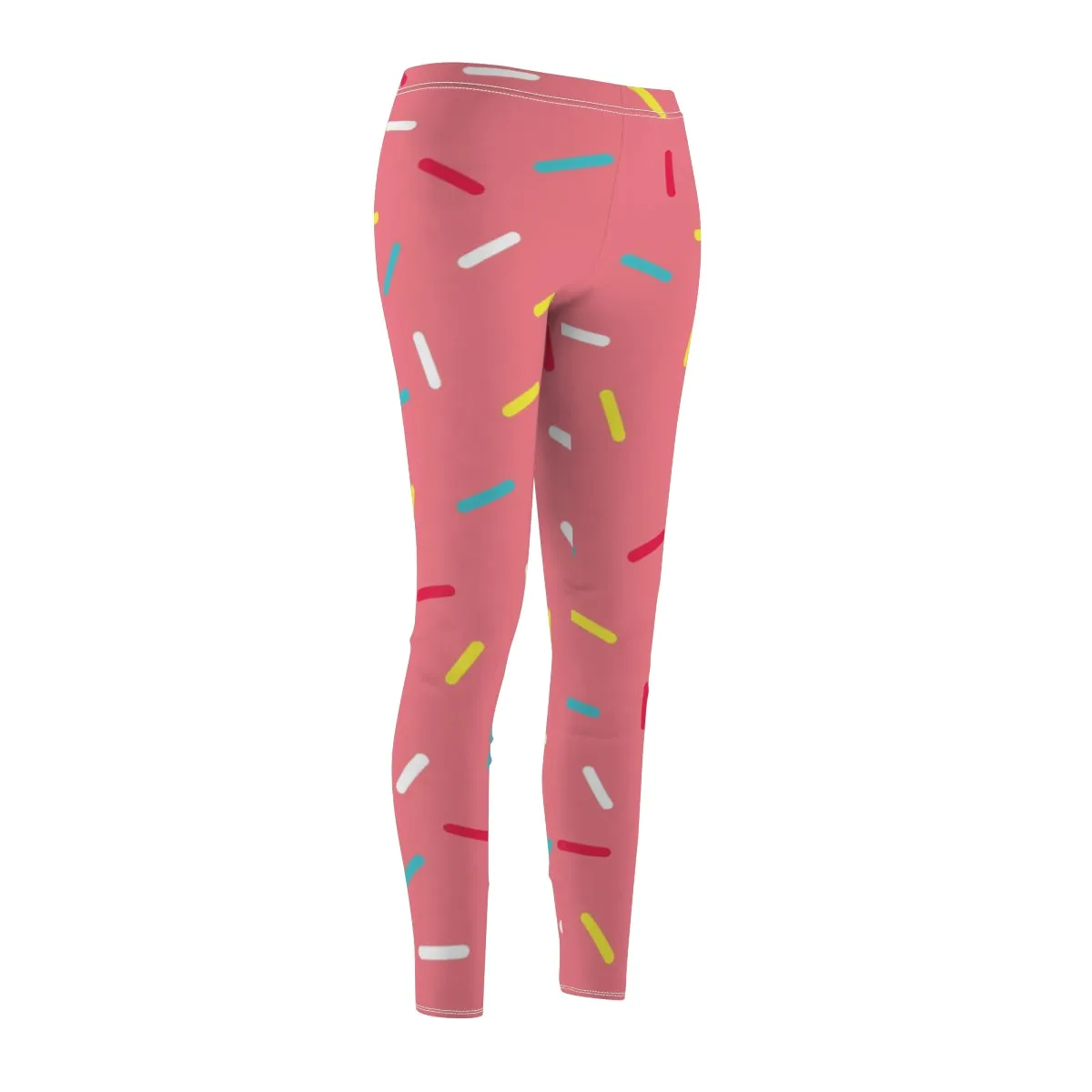 Pink Donut Sprinkles Women's Yoga Pants