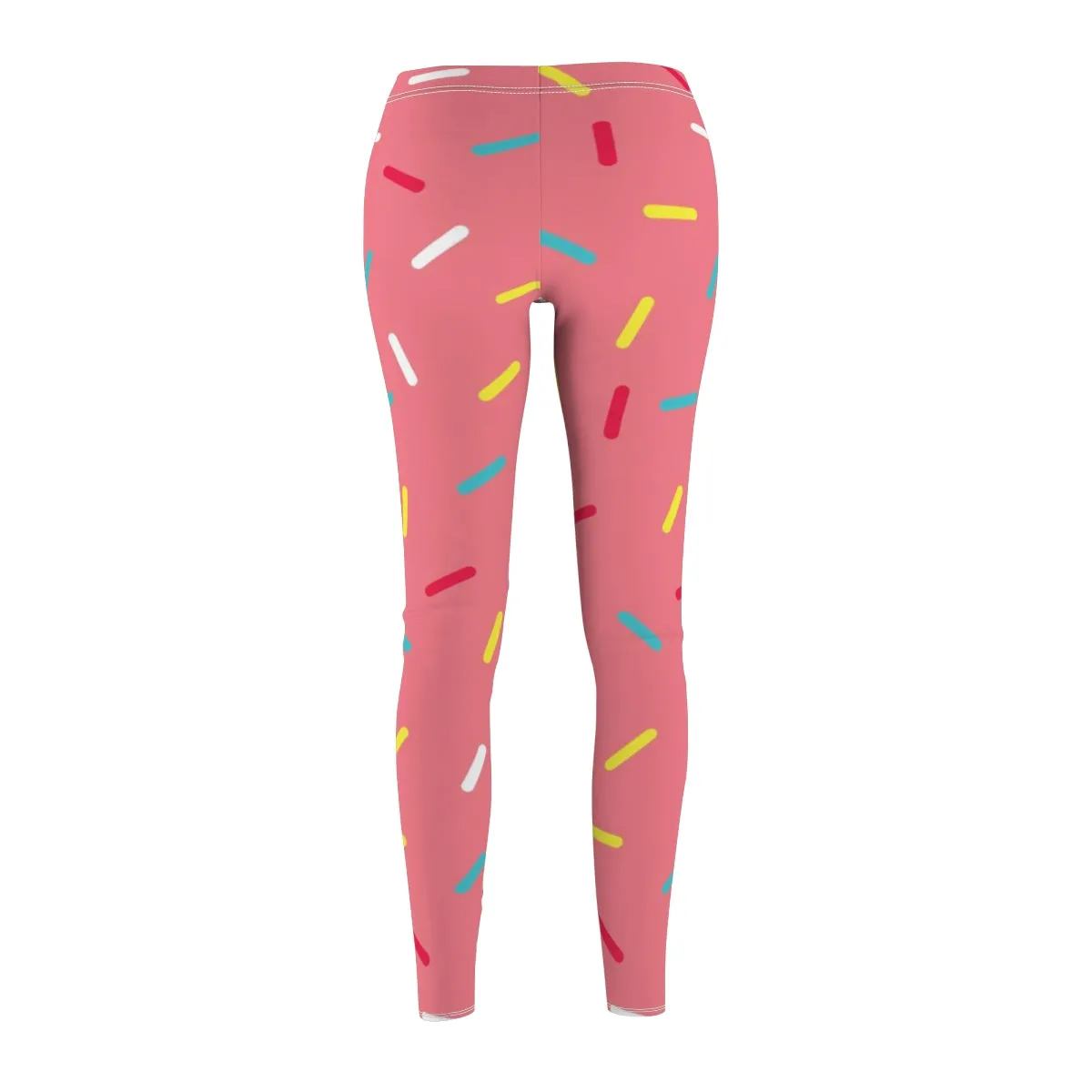 Pink Donut Sprinkles Women's Yoga Pants