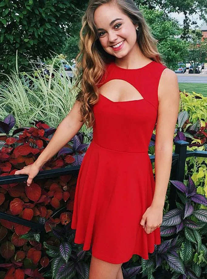Red Homecoming Dresses,Sexy Homecoming Dress,Short Homecoming Dress,HC00053