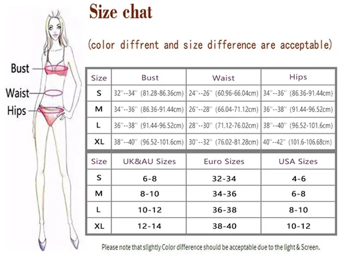 Women Sexy Solid Bikini Set  2019